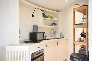 Our modern self catering accommodation in Braes near Portree contains an oven microwave and dining table