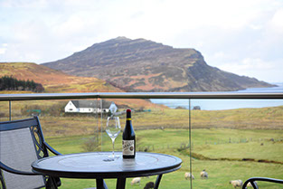 Our Self Catering accommodation offers stunning sea views from the private guest balcony seating area