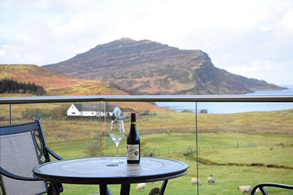 Our Self Catering accommodation offers stunning sea views from the private guest balcony seating area