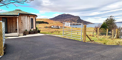 Self Catering guest accommodation with oven microwave dining table in our property kitchen