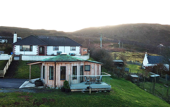 Our Self Catering accommodation offers stunning sea views from our property in Braes near Portree with private guest parking