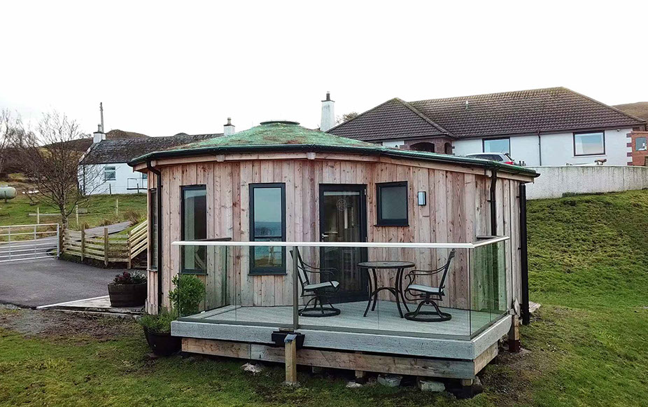 Our Self Catering accommodation has been designed in a modern style and contains a king size bed kitchen en suite bathroom and WIFI