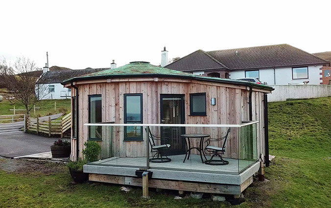 Our Self Catering accommodation has been designed in a modern style and contains a king size bed kitchen en suite bathroom and WIFI